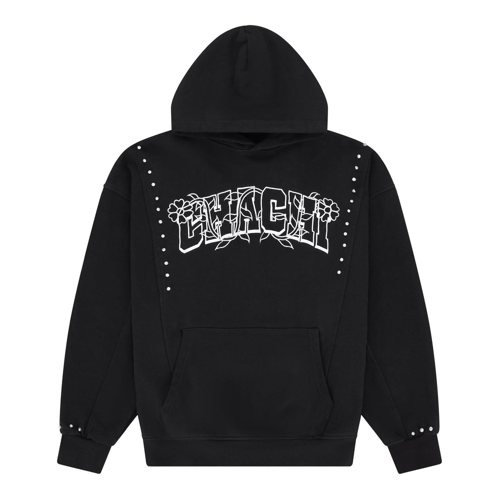 CHACHI Signature Hoodie in black, front view